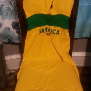 Yellow and green Jamaica dress